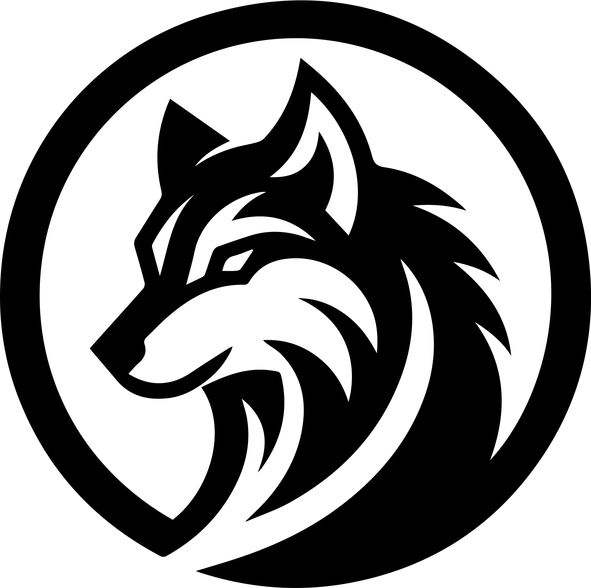 Logo pas cher loup, pour une marque nature ou outdoor