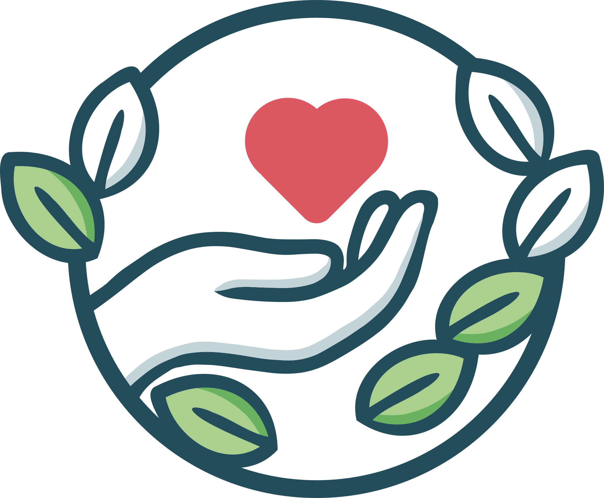 Logo pas cher main tenant la terre, pour une marque écologique ou associative