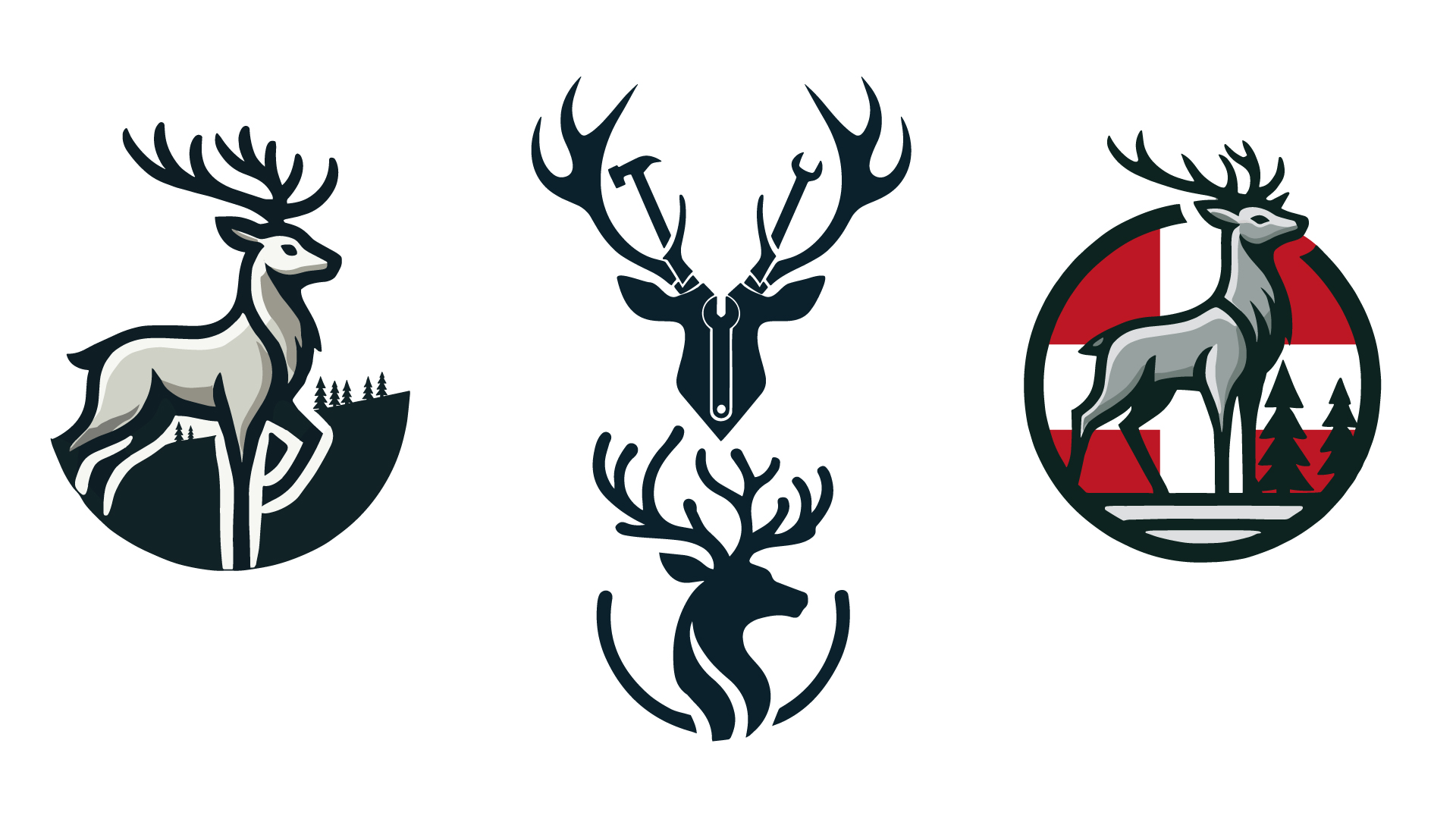 le cerf dans la créaiton de logo Logo Volleyball, Adobe Illustrator, création de logo professionnel ComeUp, logo pas cher, logo premium, mascotte, logotype, logo sur mesure, logo vector, vectorisation, création de logo, logo professionnel, mow-logo, ComeUp, ComeUp logo